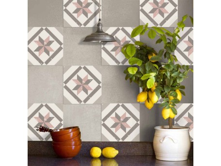 Tile Cover Pink πλακάκια διακόσμησης τοίχων κουζίνας & μπάνιου (31224)