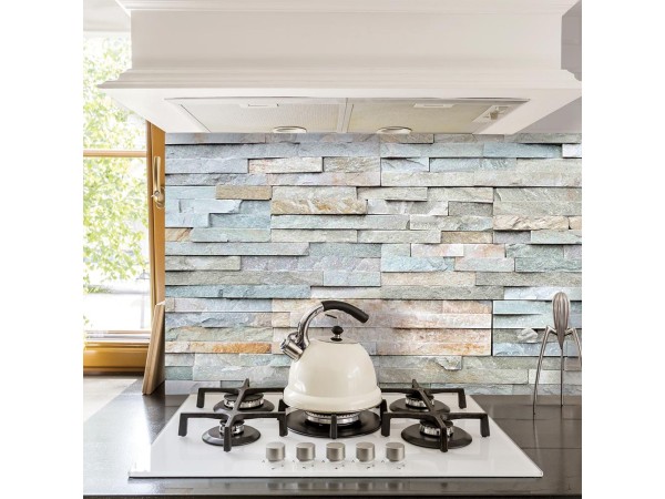Grey Stones πλάτη προστασίας τοίχων κουζίνας και μπάνιου (67318) Grey Stones πλάτη προστασίας τοίχων κουζίνας και μπάνιου (67318)