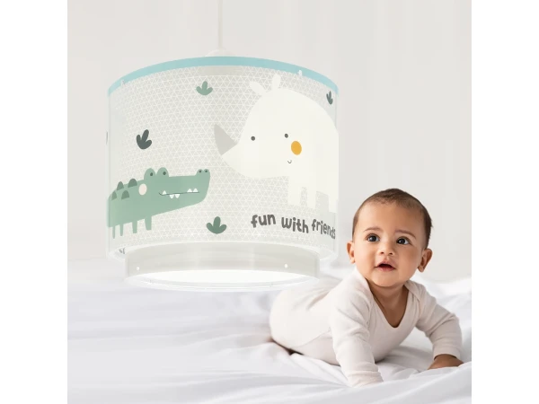 Rhino and Croco παιδικό φωτιστικό οροφής (60622)