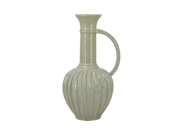 Artekko Akali Διακοσμητικό Βάζο Δοχείο Κεραμικό Μπεζ (27x23.5x48)cm Artekko Akali Διακοσμητικό Βάζο Δοχείο Κεραμικό Μπεζ (27x23.5x48)cm