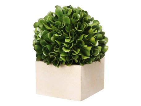 Artekko Boxwood Τεχνητός Πύξος σε Γλαστράκι Πλαστικό Πράσινο (11.4x11.4x14)cm