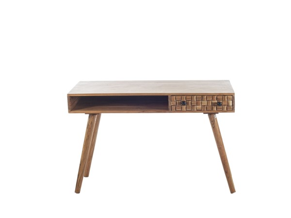 Artekko Brand Γραφείο Ξύλινο με 1 Συρτάρι Μελί Απόχρωση (115x50x75)cm Artekko Brand Γραφείο Ξύλινο με 1 Συρτάρι Μελί Απόχρωση (115x50x75)cm