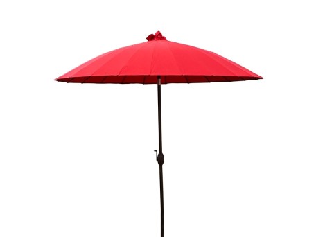 Artekko Carlisle Μεταλλική Κόκκινη Ομπρέλα Ηλίου (200x230)cm