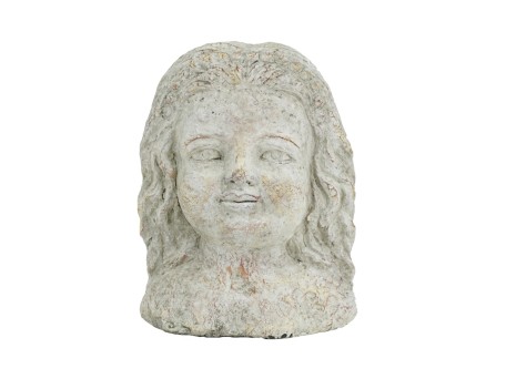 Artekko Cement Διακοσμητική Γυναικεία Φιγούρα από Τσιμέντο Γκρι (15x13.5x20)cm