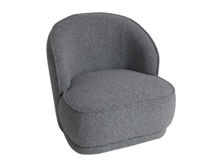 Artekko Cloud Γκρι Υφασμάτινη Μπουκλέ Πολυθρόνα (78x81x74)cm