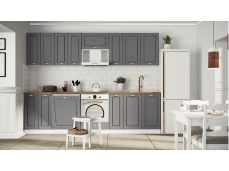 Artekko Druy Κουζίνα Γκρί (290x100x223)cm