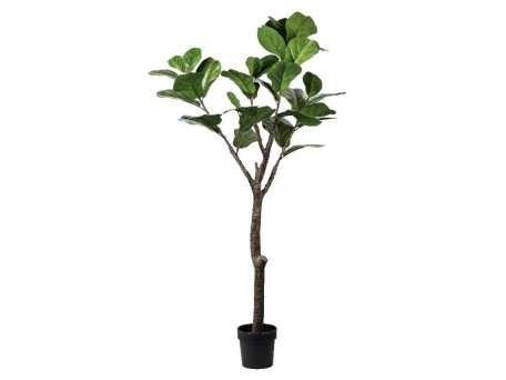 Artekko Ecriokt Συκιά Τεχνητή-Διακοσμητική, Φυσικού Χρώματος με Πλαστικό Γλαστράκι  - Διαστάσεων (50x50x150)cm