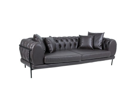 Artekko Fiop Καναπές Τριθέσιος με Τεχνόδερμα (242x95x72)cm