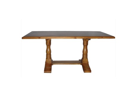 Artekko Καφέ Ξύλινη Μοναστηριακή Τραπεζαρία (180x95x77)cm