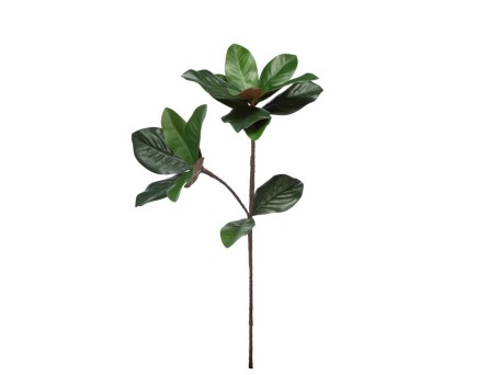 Artekko Magnolia Διακοσμητικό Τεχνητό Φυτό Μανώλια Πλαστικό Πράσινο (26x18x78)cm