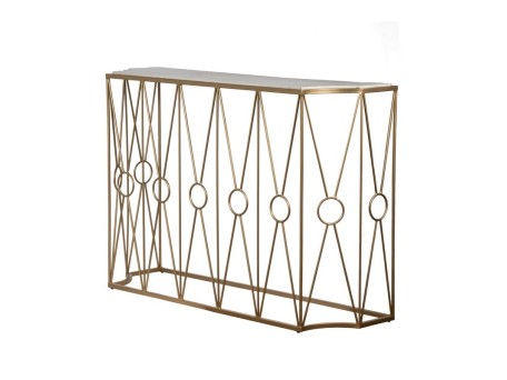Artekko Marble Μεταλλική Κονσόλα (120x35x81)cm