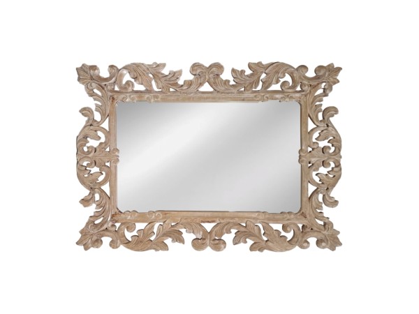 Artekko Mirroki Ξύλινος Καφέ Πατίνα Σκαλιστός Καθρέπτης Τοίχου (120x90)cm Artekko Mirroki Ξύλινος Καφέ Πατίνα Σκαλιστός Καθρέπτης Τοίχου (120x90)cm