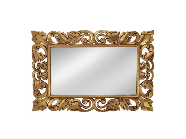 Artekko Mirroki Ξύλινος Χρυσός Πατίνα Σκαλιστός Καθρέπτης Τοίχου (120x90)cm Artekko Mirroki Ξύλινος Χρυσός Πατίνα Σκαλιστός Καθρέπτης Τοίχου (120x90)cm