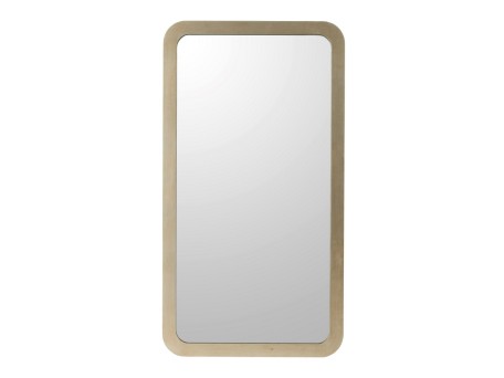 Artekko Mirror Καθρέπτης Τοίχου με Φωτισμό LED MDF Γυαλί Χρυσό (80x6x148)cm