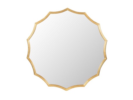Artekko Mirror Καθρέπτης Τοίχου Μέταλλο Γυαλί Χρυσό (101.6x3.2x101.6)cm
