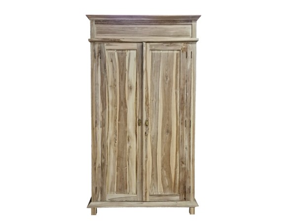 Artekko Munggur Ξύλινη Ντουλάπα σε Ανοιχτό Καφέ (130x58x210)cm