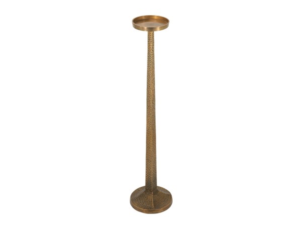 Artekko Nail Κηροπηγιο Μεταλλικό Χρυσό (18.4x18.4x80)cm