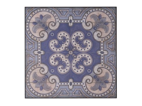 Artekko Pari Διακοσμητικός Πίνακας MDF Μπλε Μπεζ (122x4x122)cm