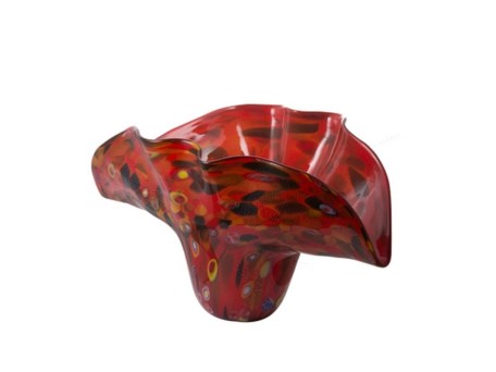 Artekko PliortaphΓυάλινο Κόκκινο Βάζο (62x34x35)cm