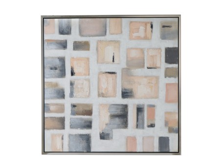 Artekko Πολύχρωμος Διακοσμητικός Πίνακας σε Καμβά (100x100x3.7)cm