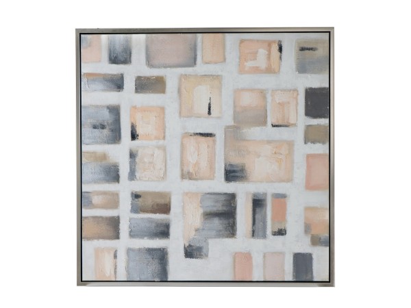 Artekko Πολύχρωμος Διακοσμητικός Πίνακας σε Καμβά (100x100x3.7)cm Artekko Πολύχρωμος Διακοσμητικός Πίνακας σε Καμβά (100x100x3.7)cm