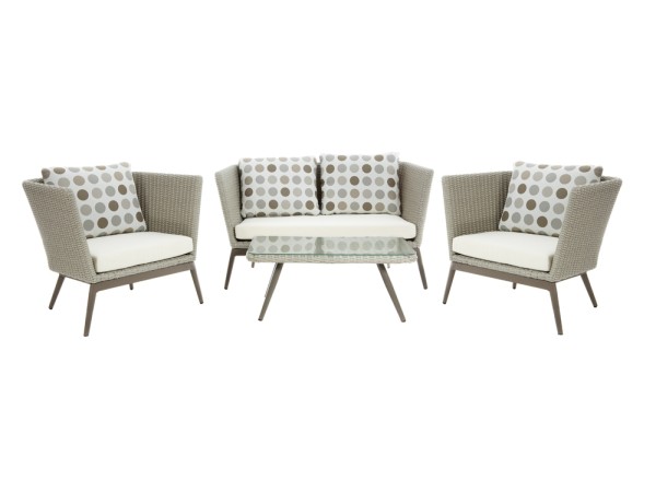 Artekko Σαλόνι από πλαστ. ραταν με καναπέ διθέσιο, δύο πολυθρόνες και τραπεζάκι ΣΕΤ/4 (150x76x70)cm Artekko Σαλόνι από πλαστ. ραταν με καναπέ διθέσιο, δύο πολυθρόνες και τραπεζάκι ΣΕΤ/4 (150x76x70)cm