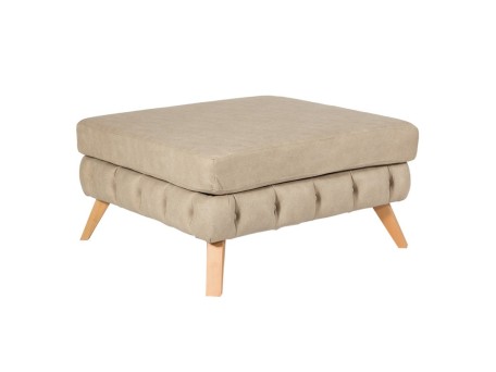 Artekko Σκαμπώ NIL 90x90x47 ύφασμα VENA 01 και ξύλινα πόδια