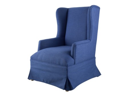 Artekko Zroi Μπερζέρα Υφασμάτινη Μπλέ (66x78x110)cm