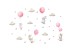 Sipo Wall sticker Bunny Balloons Pink Sipo Wall sticker Bunny Balloons Pink