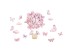 Sipo Wall sticker pink butterflies