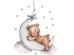 Sipo Wall sticker teddy bear on themoon Sipo Wall sticker teddy bear on themoon