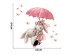 Sipo Wall sticker bunnies with umbrella