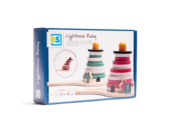 Bs Toys- Ξύλινο Παιχνίδι Ισορροπίας Φάροι Bs Toys- Ξύλινο Παιχνίδι Ισορροπίας Φάροι