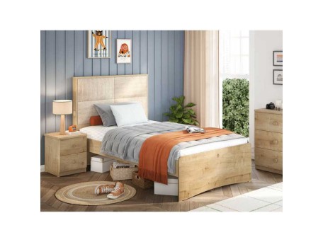 Παιδικό κρεβάτι ημίδιπλο MO-1343 USB CHARGING