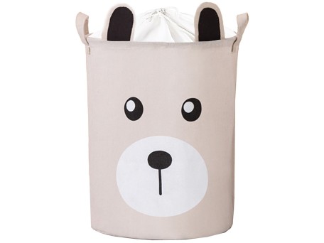 Sipo Πολυχρηστικό Καλάθι με κορδόνι Μπεζ Αρκουδάκι 43L