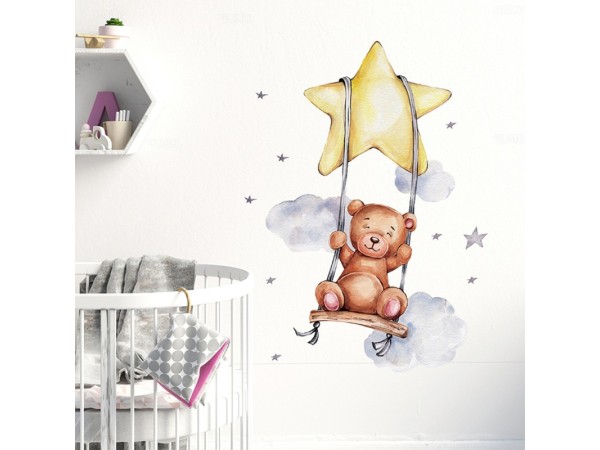 Sipo Wall sticker Bear on Swing Sipo Wall sticker Bear on Swing