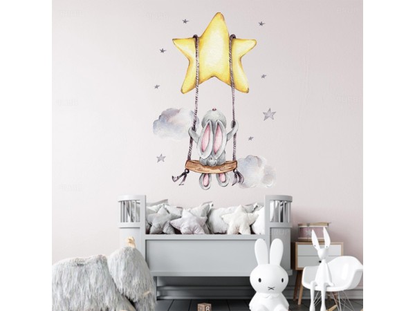Sipo Wall sticker Bunny on swing Sipo Wall sticker Bunny on swing