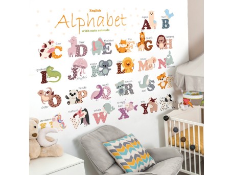 Sipo wall stickers Animal Alphabet