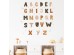 Sipo wall stickers Boho Alphabet