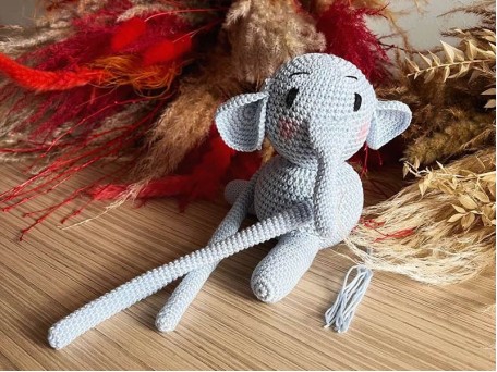 Χειροποίητος Ελέφαντας Δέστρα κουρτίνας ELEPHANT-010