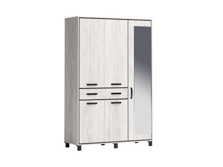 Ντουλάπα Evelin M5 135x52x208 oak blanco/anthracite DIOMMI 31-079