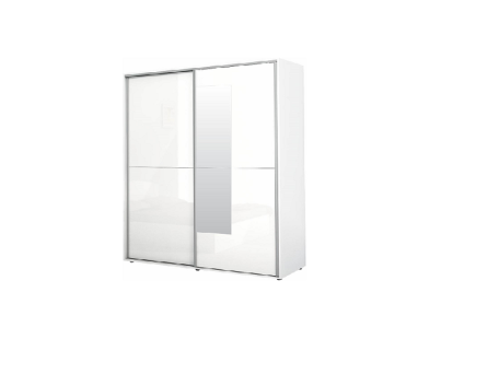 Ντουλάπα με συρόμενες πόρτες και καθρέφτη Αpolo8 180x59x200 DIOMMI 33-025