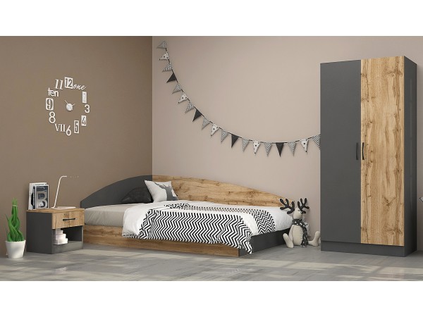 Σετ κρεβατοκάμαρας Apolo1 120x190 DIOMMI 33-066