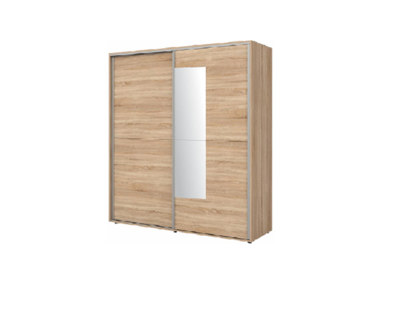 Ντουλάπα με συρόμενες πόρτες και καθρέφτη Apolo8 180x59x200 DIOMMI 33-152