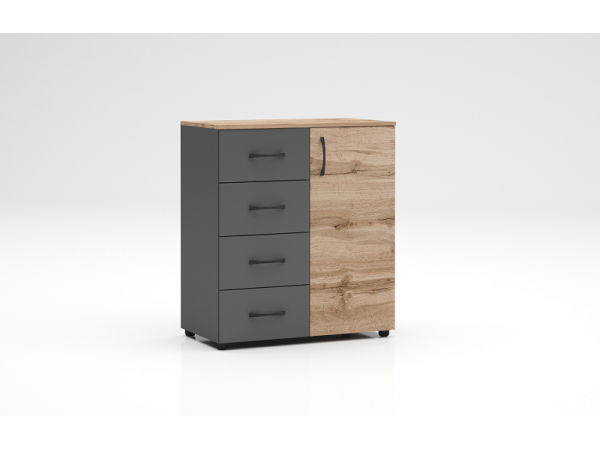 Συρταριέρα Apolo5 με συρτάρια και πορτα 80x43x91 DIOMMI 33-174