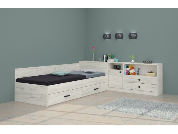 Κρεβάτι με συρτάρια και ντουλάπι Marea 82x190 DIOMMI 33-279 Κρεβάτι με συρτάρια και ντουλάπι Marea 82x190 DIOMMI 33-279