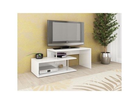 Σύνθετο ξύλινο Alfa 50 white gloss 125x45x50 DIOMMI 33-295