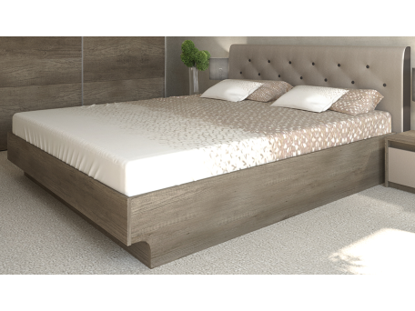 Κρεβάτι ξύλινο με δερμάτινη/ύφασμα BREEZE 140x200 DIOMMI 45-212