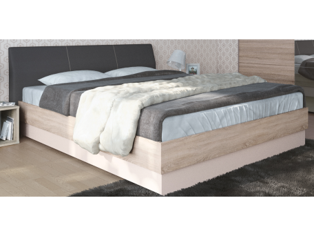 Κρεβάτι ξύλινο με δερμάτινη/ύφασμα FAVORITE 160x200 DIOMMI 45-227