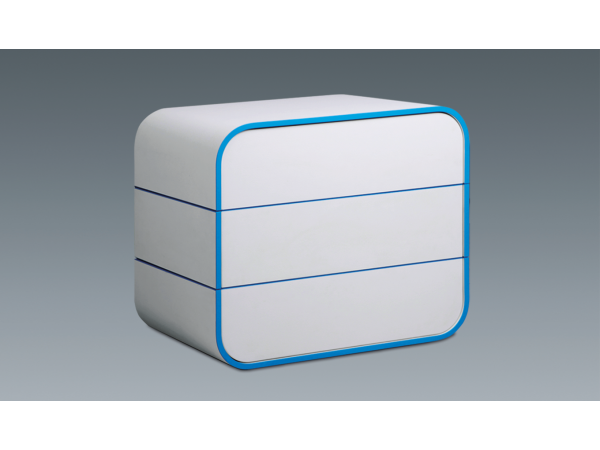 Τουαλέτα 3 συρτάρια NORDIC 90x50x76 DIOMMI 45-757